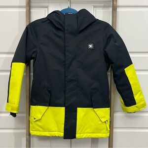 DC Kids Two-Tone Black and Yellow Winter Jacket